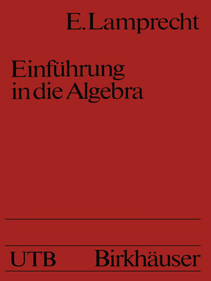 cover image of Einführung in die Algebra